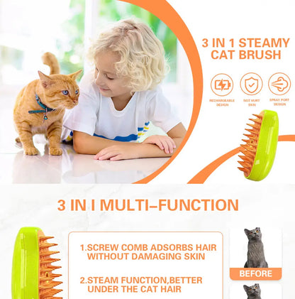 3-in-1 Electric Pet Grooming Brush