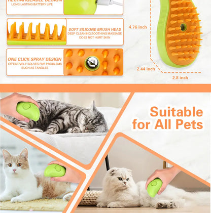 3-in-1 Electric Pet Grooming Brush