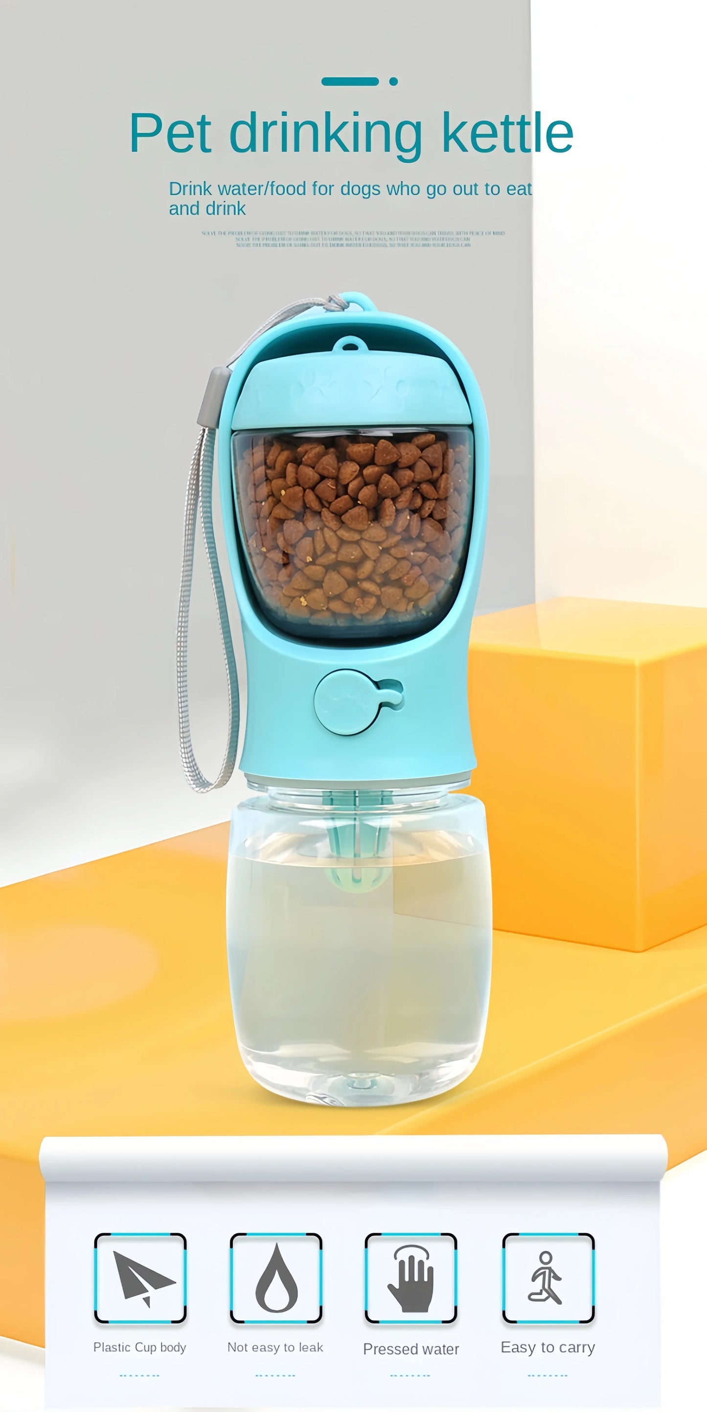 2-in-1 Travel Pet Feeder