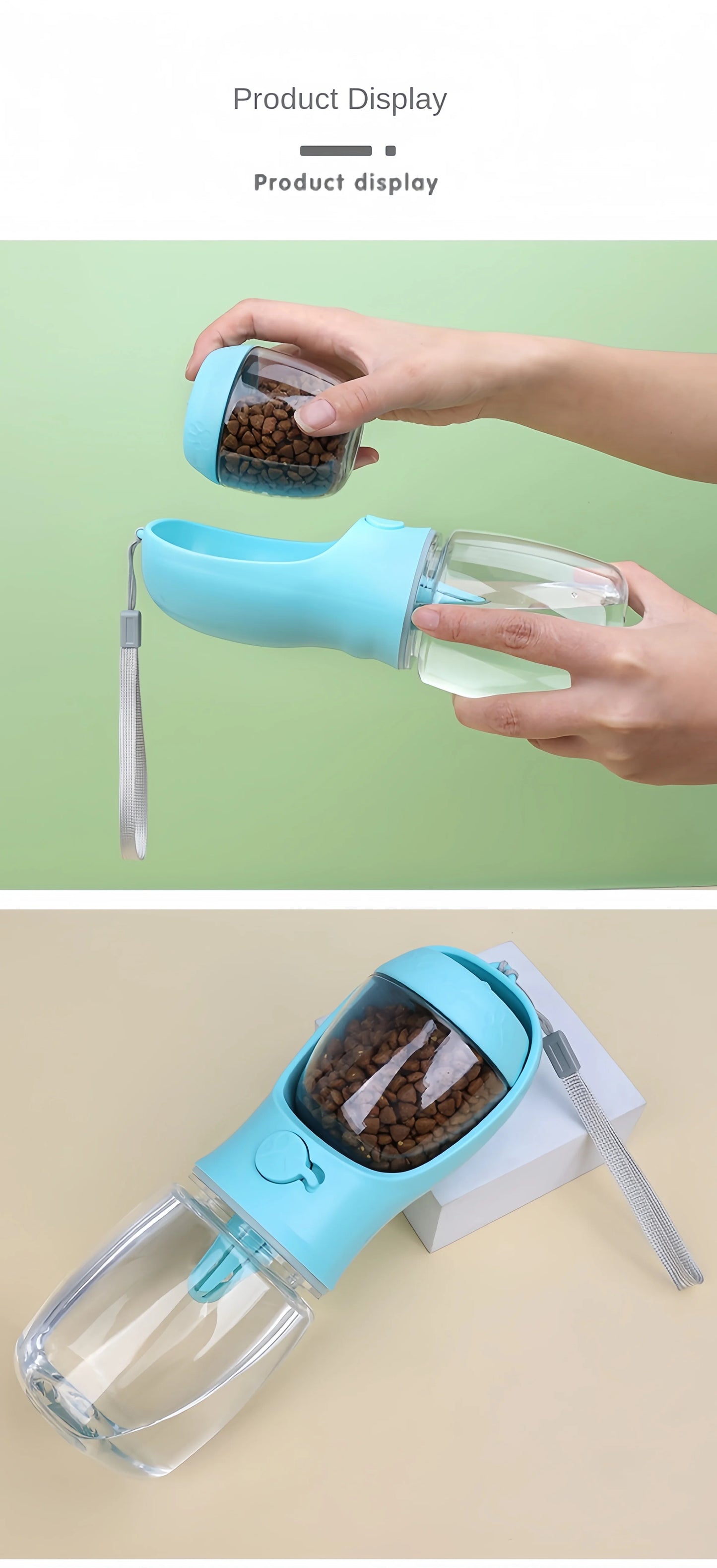 2-in-1 Travel Pet Feeder