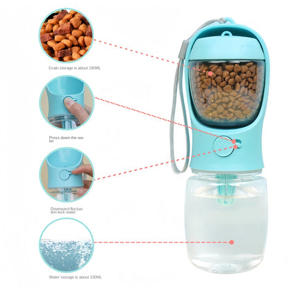 2-in-1 Travel Pet Feeder