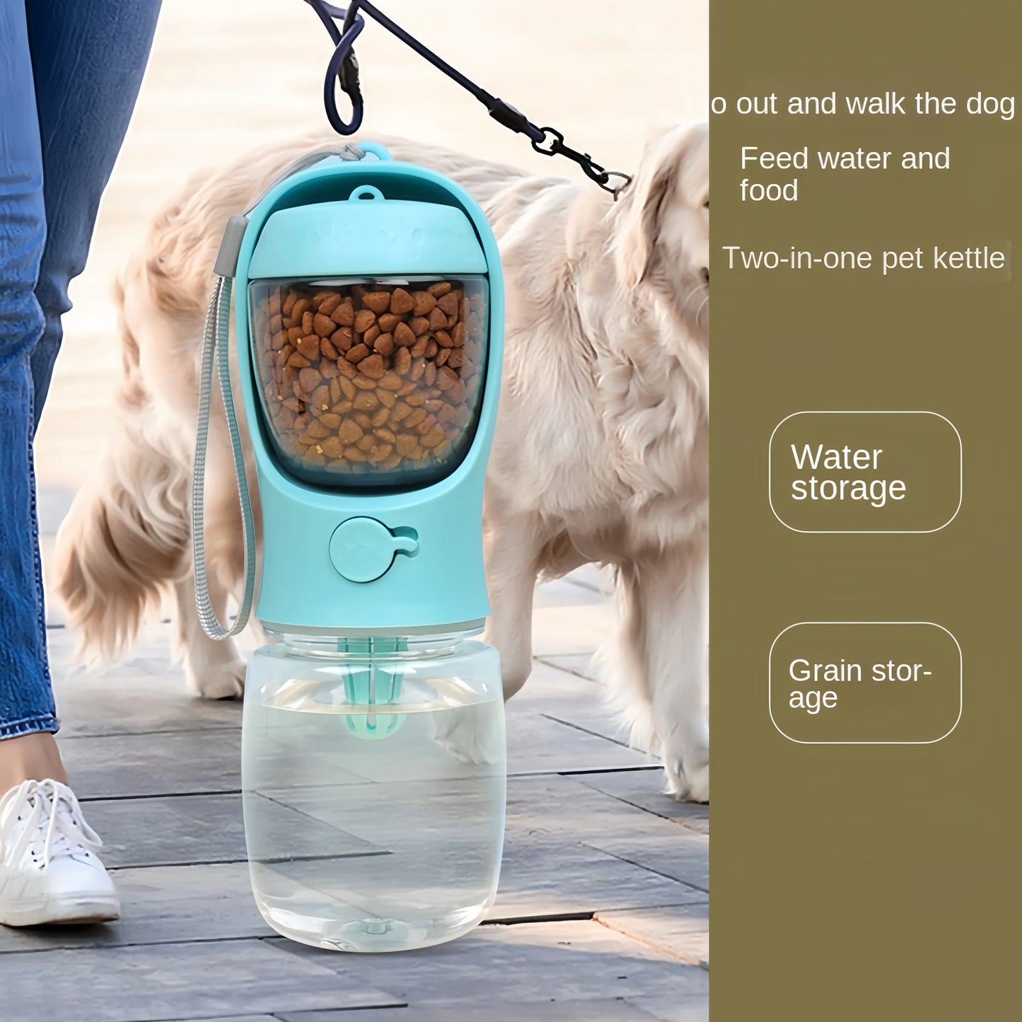 2-in-1 Travel Pet Feeder